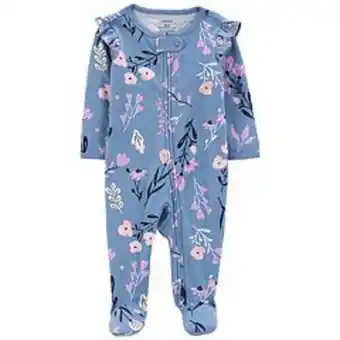 Kohl's Baby girl carter's floral 2-way zip sleep & play offer