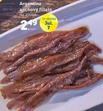 Lidl Argentine Anchovy Fillets offer