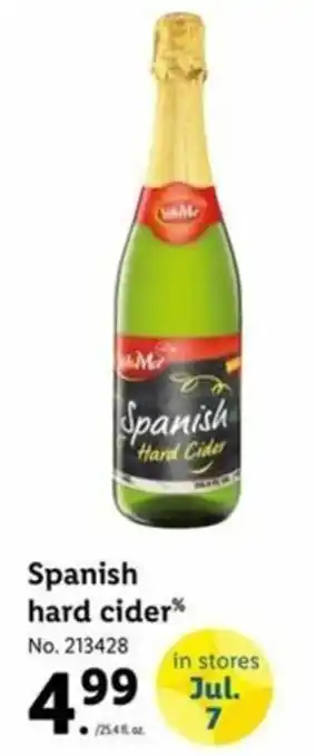 Lidl Spanish Hard Cider offer