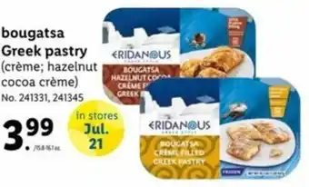 Lidl Bougatsa Greek Pastry offer