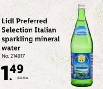 Lidl Lidl Preferred Selection Italian Sparkling Mineral Water offer