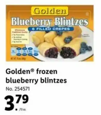 Lidl Golden Frozen Blueberry Blintzes offer