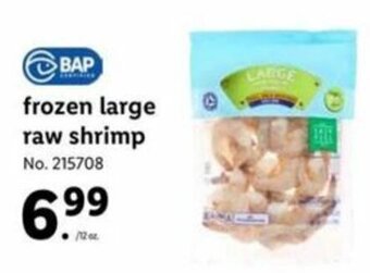 Lidl Frozen Large Raw Shrimp offer