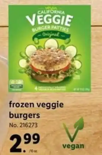 Lidl Frozen Veggie Burgers offer