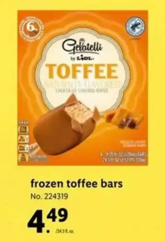 Lidl Frozen Toffee Bars offer