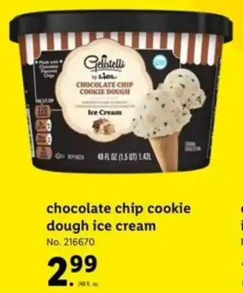 Lidl Chocolate Chip Cookie Dough Ice Cream offer