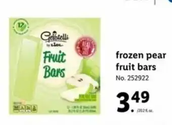 Lidl Frozen Pear Fruit Bars offer
