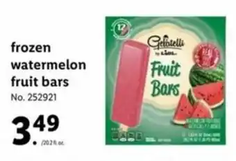 Lidl Frozen Watermelon Fruit Bars offer