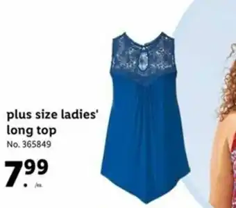 Lidl Plus Size Ladies Long Top offer