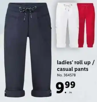Lidl Ladie's Roll Up/Casual Pants offer