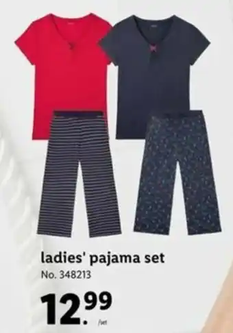 Lidl Ladie's Pajama Set offer