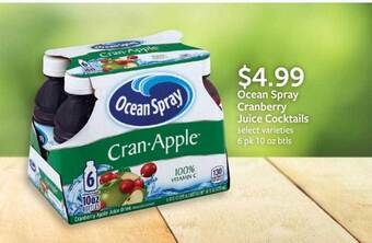 Fareway Ocean Spray Cranberry Juice Cocktails offer