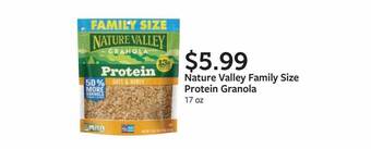 Fareway Nature Valley Family Size Protein Granola offer