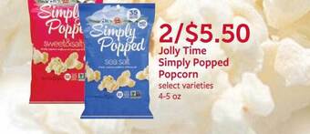 Fareway Jolly Time Simply Popped Popcorn offer