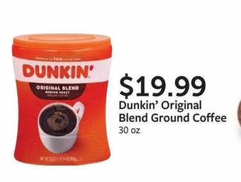 Fareway Dunkin' Original Blend Ground Coffee offer