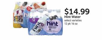 Fareway Hint Water offer