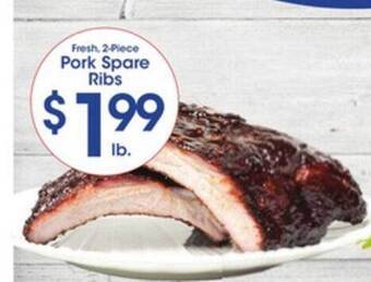 Price Rite Pork Spare Ribs offer