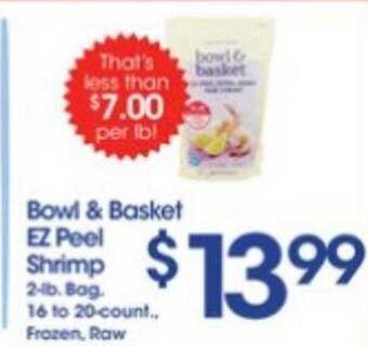 Price Rite Bowl & Basket Ez Peel Shrimp offer