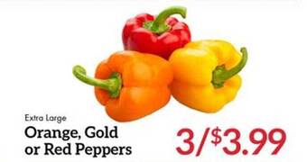 Morton Williams Orange, Gold Or Red Peppers offer