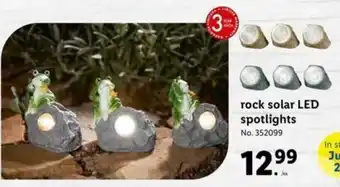 Lidl Rock Solar Led Spotlights offer