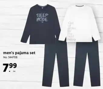 Lidl Men's Pajama Set offer
