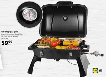 Lidl Tabletop Gas Grill offer