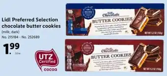 Lidl Lidl Preferred Selection Chocolate Butter Cookies offer