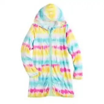Kohl's Girls 7-16 so® long sleeve tie dye hooded cover-up offer