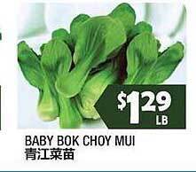 99 Ranch Baby Bok Choy Mui offer