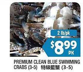 99 Ranch Premium Clean Blue Swimming Crabs offer