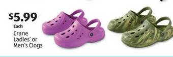 Aldi Crane Ladies' Or Men's Clogs offer