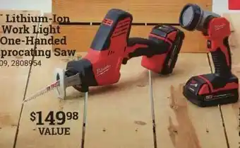 Ace Hardware Lithium-ion Work Light One-handed Procating Saw offer