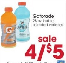 Giant Eagle Gatorade 28 oz. offer