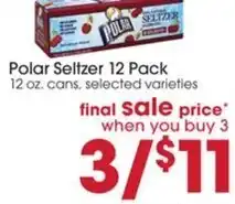 Giant Eagle Polar Seltzer 12 Pack offer