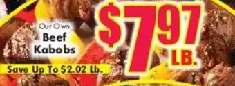 Miners County Market Beef Kabobs offer