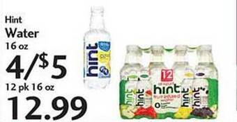 Sunset Foods Hint Water offer
