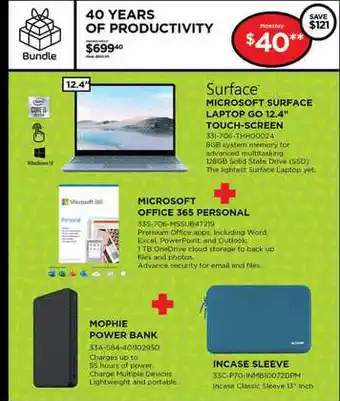 Curacao Surface Microsoft Surface Laptop Go 12.4 offer