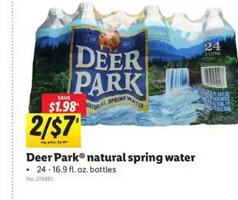 Lidl Deer Park Natural Spring Water offer