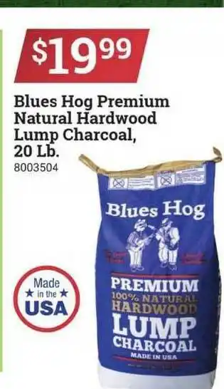 Ace Hardware Blues Hog Premium Natural Hardwood Lump Charcoal 20 Lb. offer