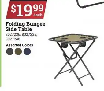 Ace Hardware Folding Bungee Side Table offer