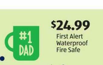 Aldi First Alert Waterproof Fire Safe offer
