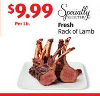 Aldi Fresh Rack Of Lamb offer