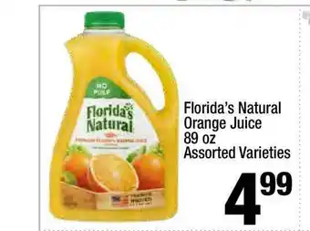 Super King Markets Florida's Natural Orange Juice 89 Oz offer