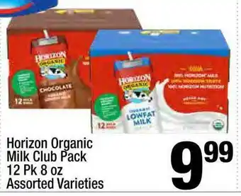 Super King Markets Horizon Organic Milk Club Pack 12 Pk 8 Oz offer