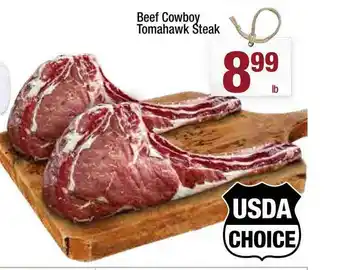 Super King Markets Beef Cowboy Tomahawk Steak offer