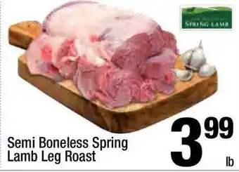 Super King Markets Semi Boneless Spring Lamb Leg Roast offer
