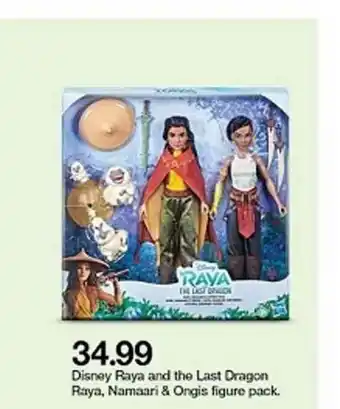 Target Disney Raya And The Last Dragon Raya Namaari & Orgis Figure Pack offer