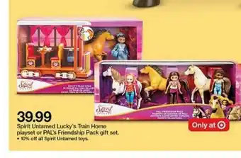 Target Spirit Untamed Lucky's Train Home offer