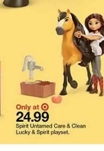 Target Spirit Untamed Care & Clean Lucky & Spirit Playset offer