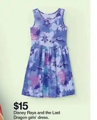 Target Disney Raya And The Last Dragon Girl's Dress offer